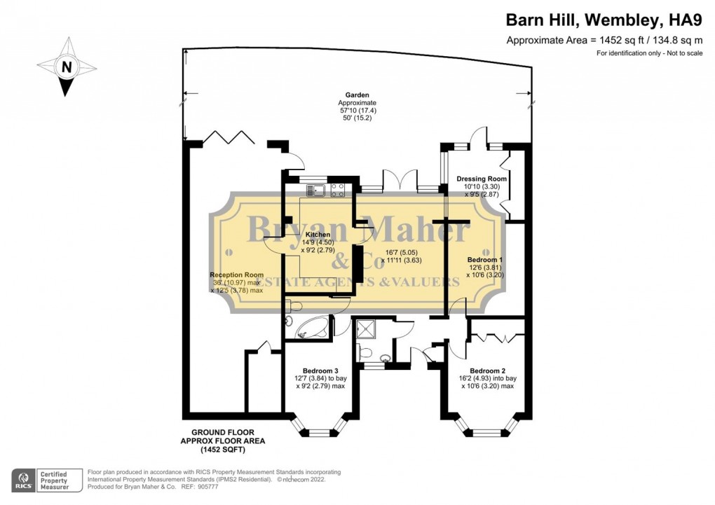 Floorplan for Barn Hill, WEMBLEY PARK