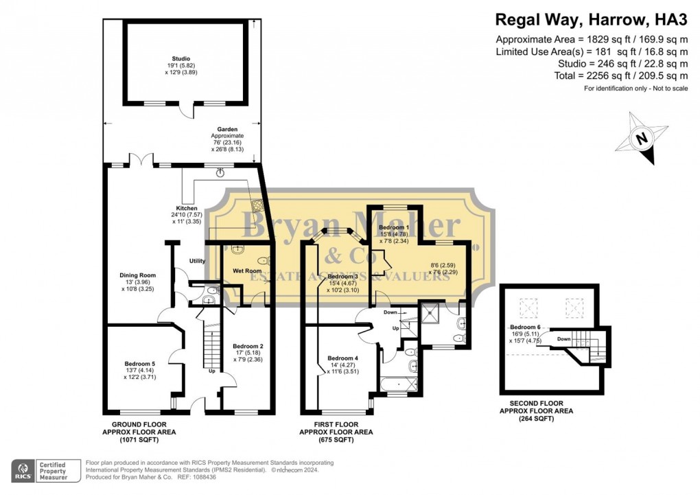Floorplan for Regal Way, Harrow