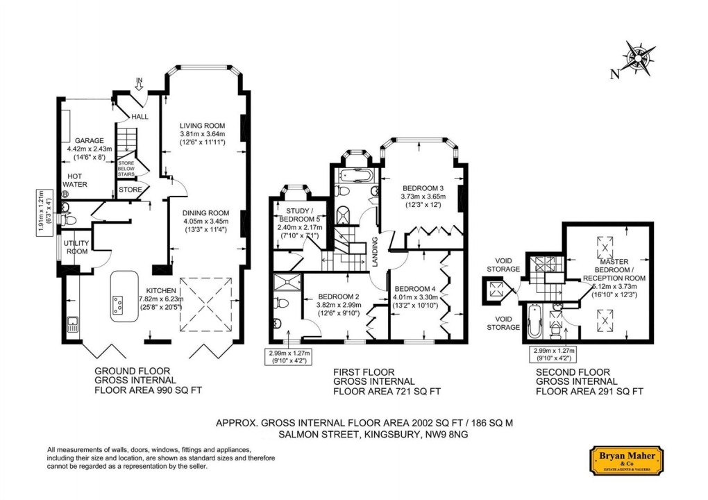 Floorplan for Salmon Street, LONDON