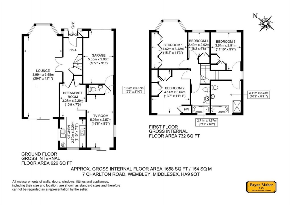 Floorplan for Charlton Road, WEMBLEY PARK