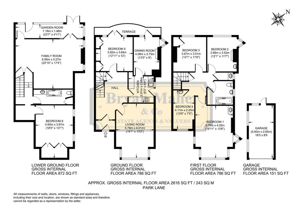 Floorplan for Park Lane, WEMBLEY