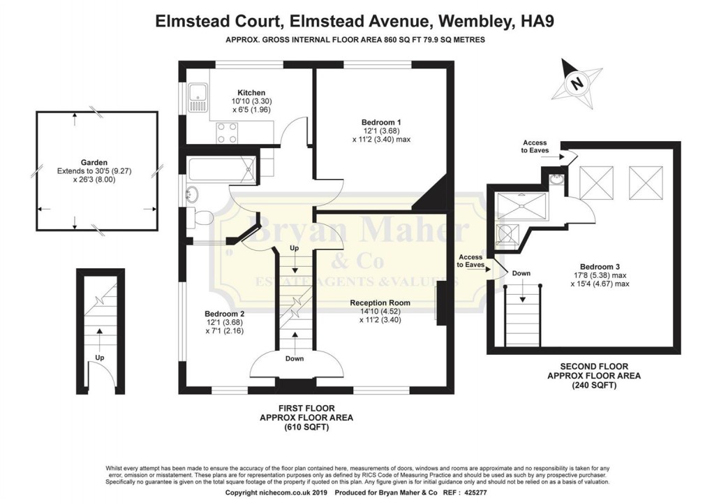 Floorplan for Elmstead Court, 71-81 Elmstead Avenue, WEMBLEY