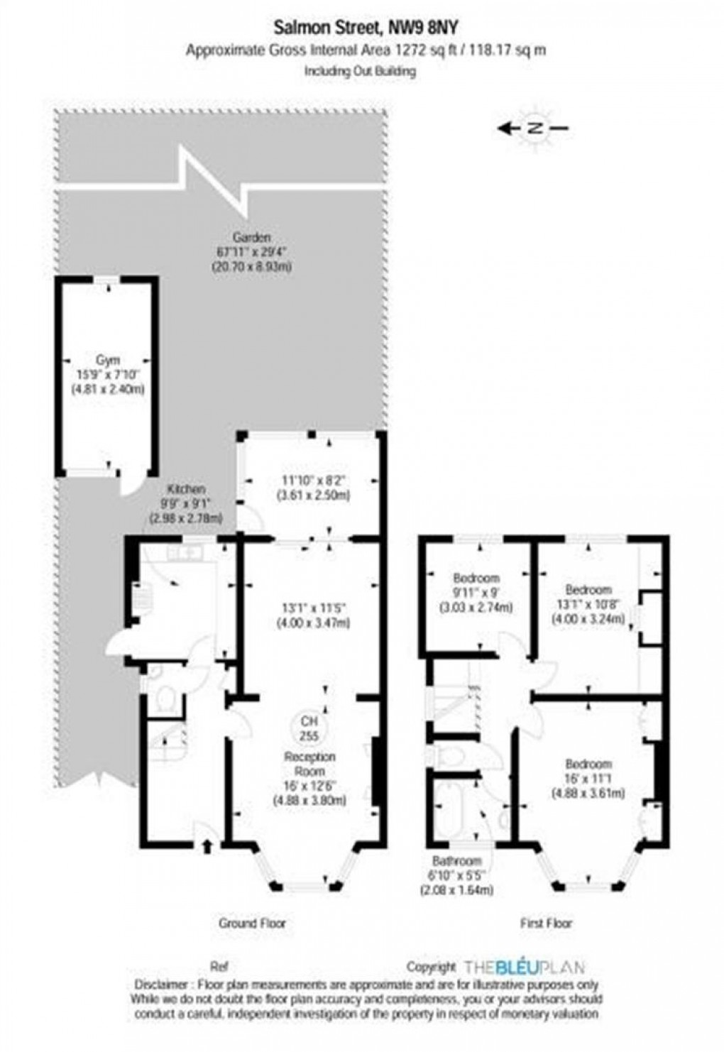 Floorplan for Salmon Street, LONDON