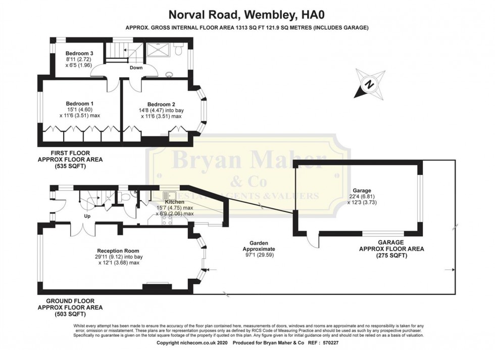 Floorplan for Norval Road, WEMBLEY