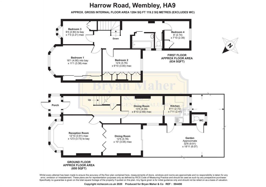 Floorplan for Harrow Road, WEMBLEY