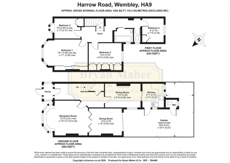 Floorplan for Harrow Road, WEMBLEY
