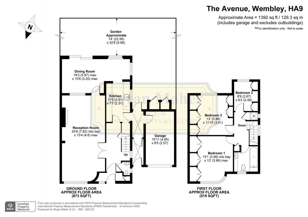 Floorplan for The Avenue, WEMBLEY