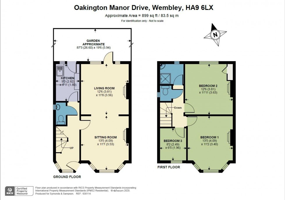 Floorplan for Oakington Manor Drive, Wembley