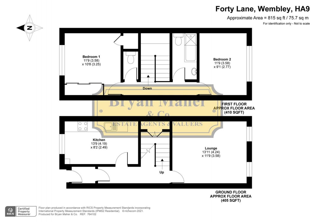 Floorplan for Forty Lane, Wembley Park