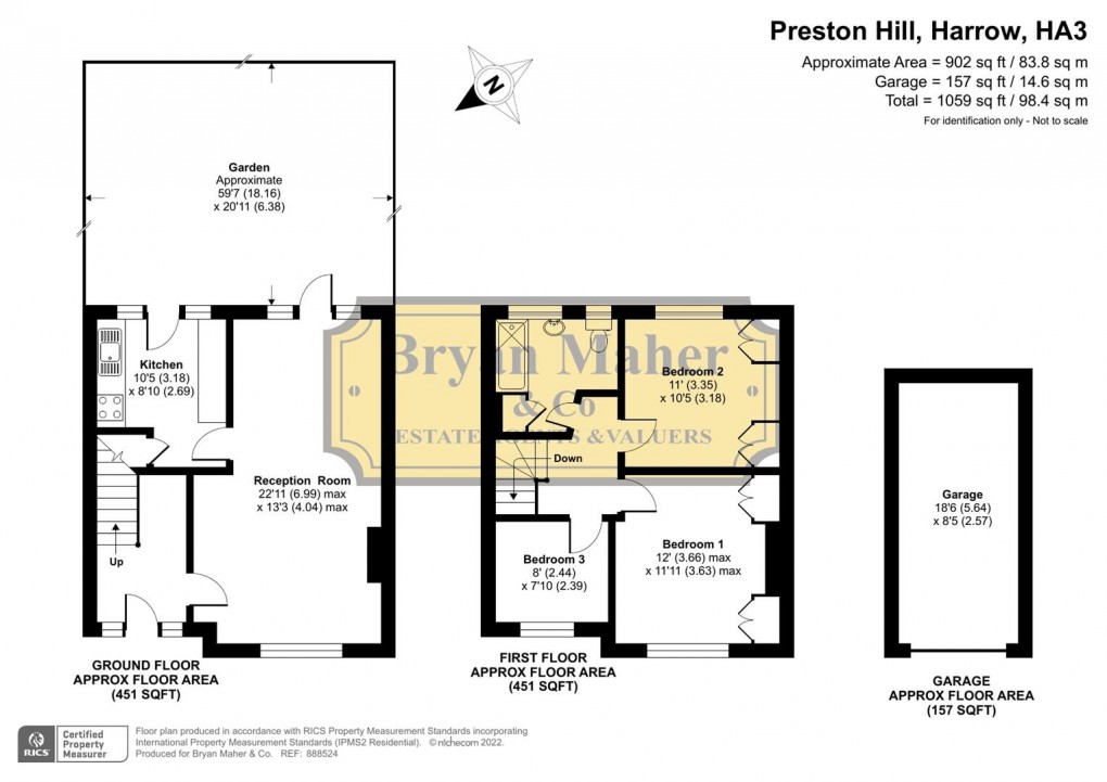 Floorplan for Preston Hill, Harrow