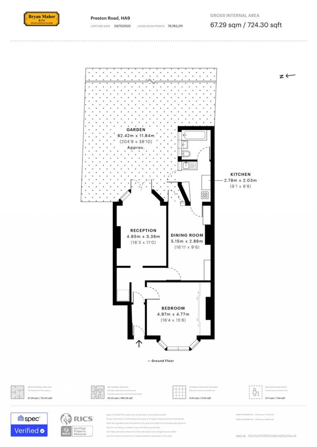 Floorplan for Preston Road, WEMBLEY