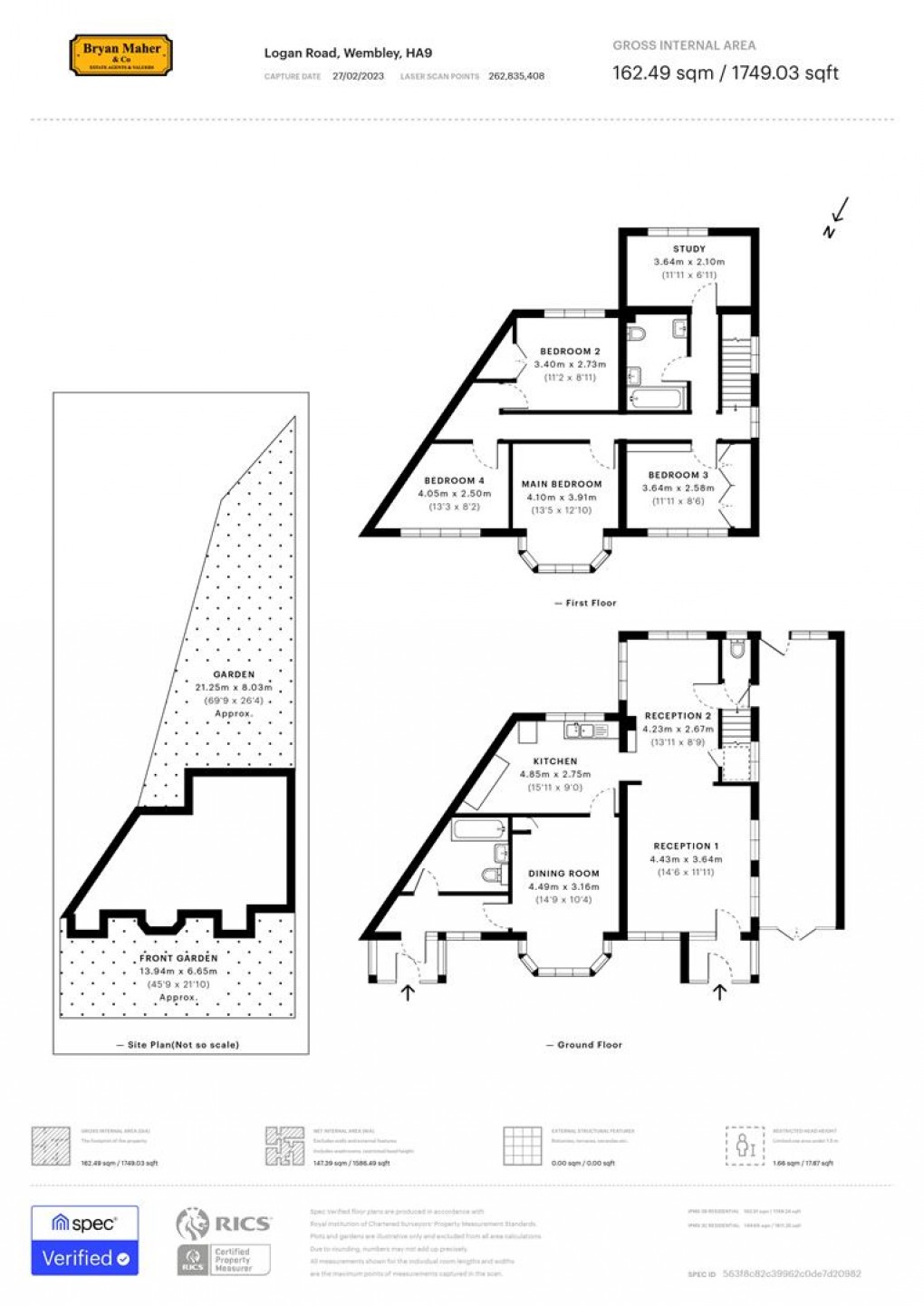 Floorplan for Logan Road, WEMBLEY