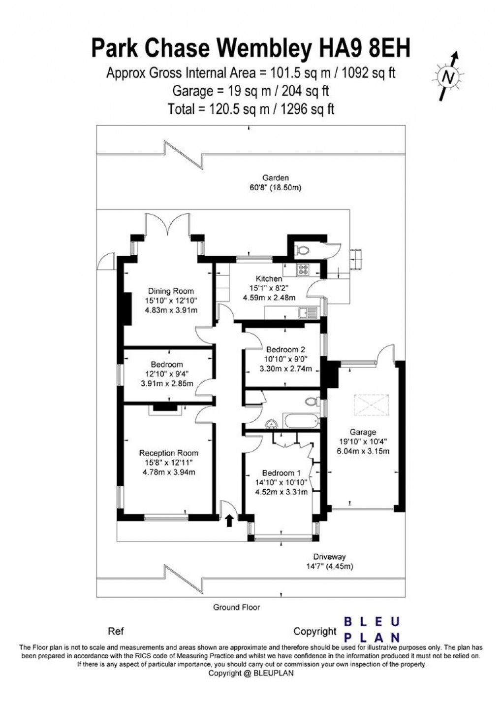 Floorplan for Park Chase, Wembley Park