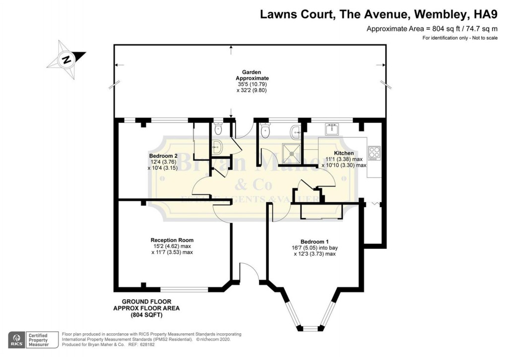 Floorplan for The Avenue, WEMBLEY PARK