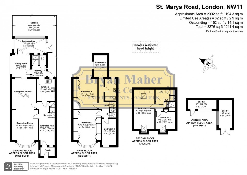 Floorplan for St. Marys Road, London