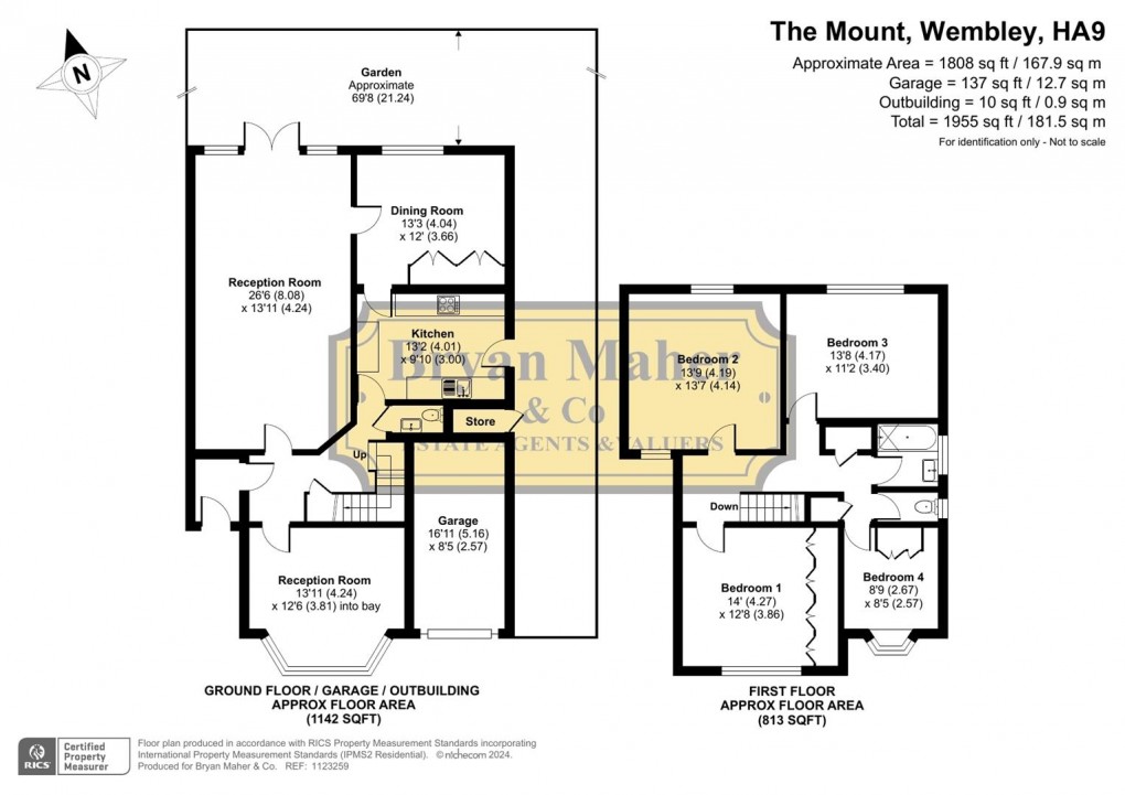 Floorplan for The Mount, Wembley Park