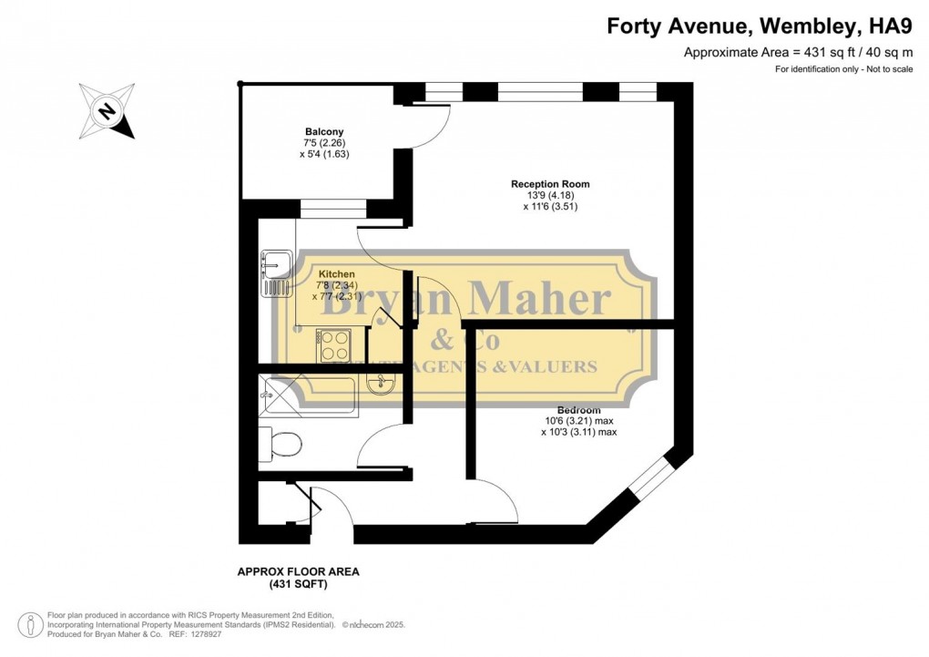 Floorplan for Carrington Lodge, 27 Forty Avenue, WEMBLEY PARK