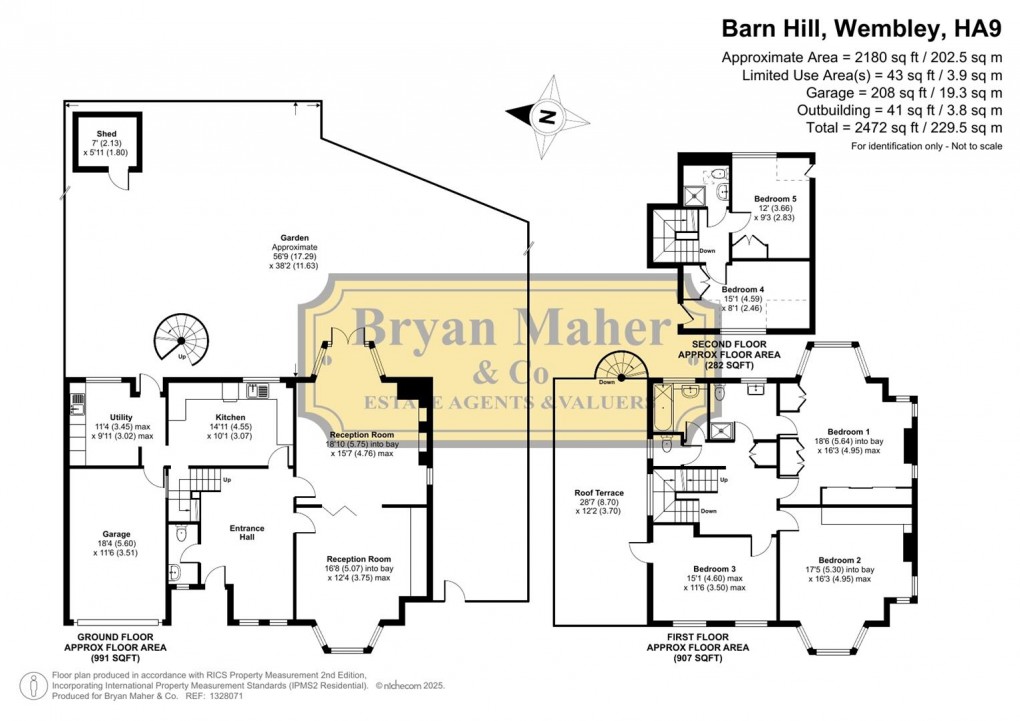 Floorplan for Barn Hill, Wembley Park