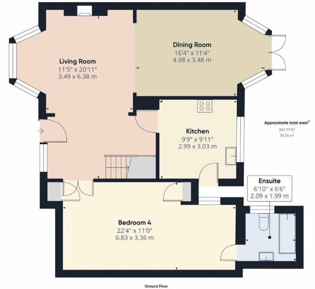 Floorplan for The Crossways, WEMBLEY PARK