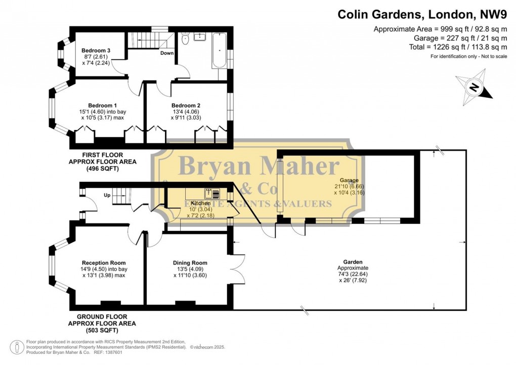 Floorplan for Colin Gardens, NW9