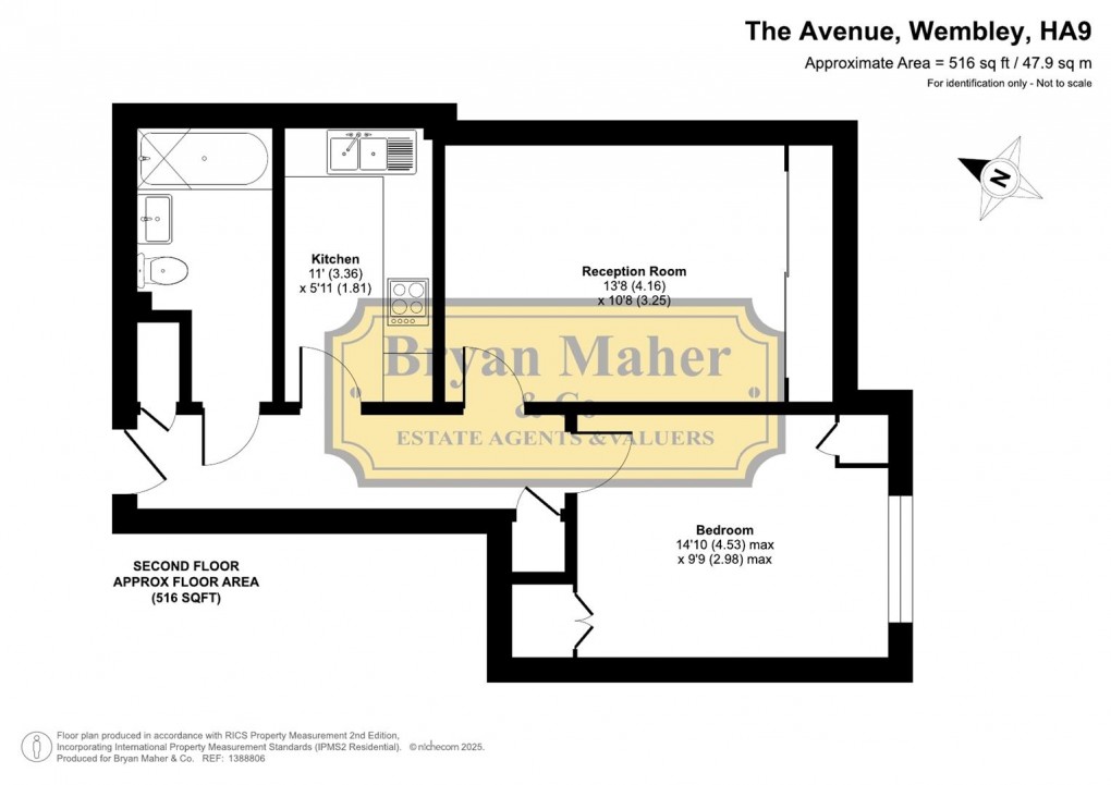 Floorplan for The Avenue, Wembley Park