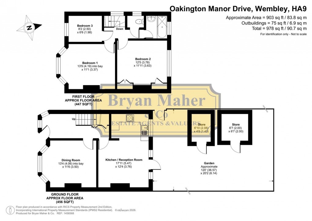 Floorplan for Oakington Manor Drive, Wembley