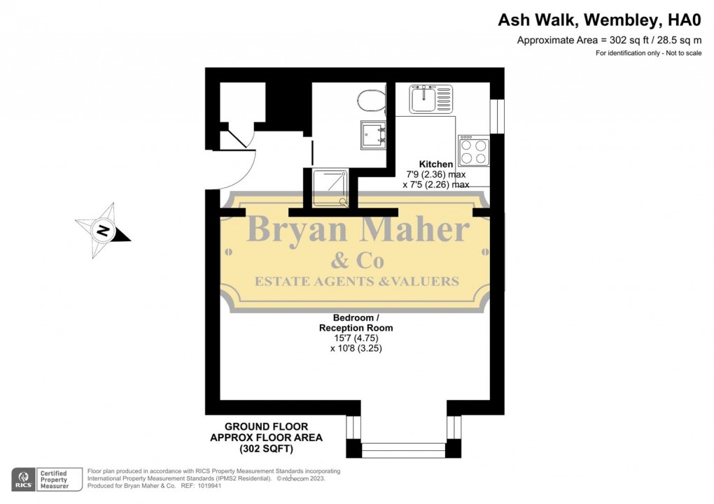 Floorplan for Ash Walk, NORTH WEMBLEY